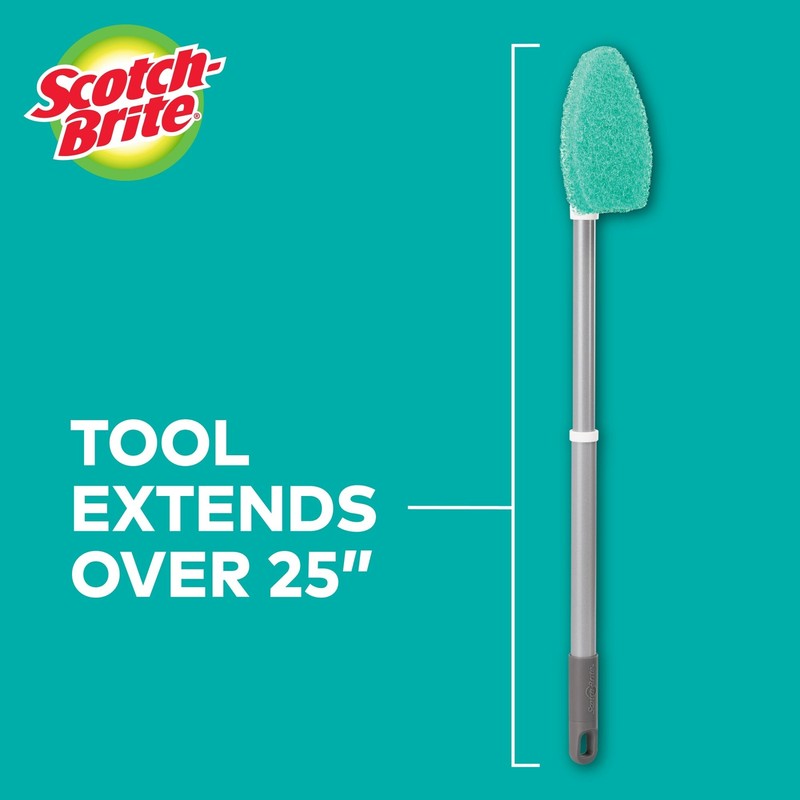 Scotch-Brite Shower and Bath Scrubber 549X-4, 1 - Handle/Tool with card gallery