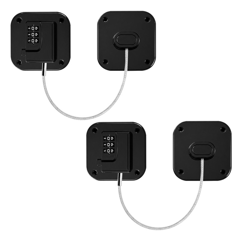 Smad Refrigerator Combination Lock – Child Safety Fridge Lock 3 Digit Code gallery