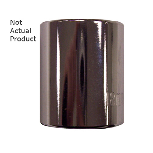 K Tool 27521 Chrome Socket, 3/8" Drive, 21mm, 12 Point, Shallow