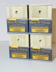 New Bees ‘N Things Outdoor Carpenter Bee Traps – Lot of 4