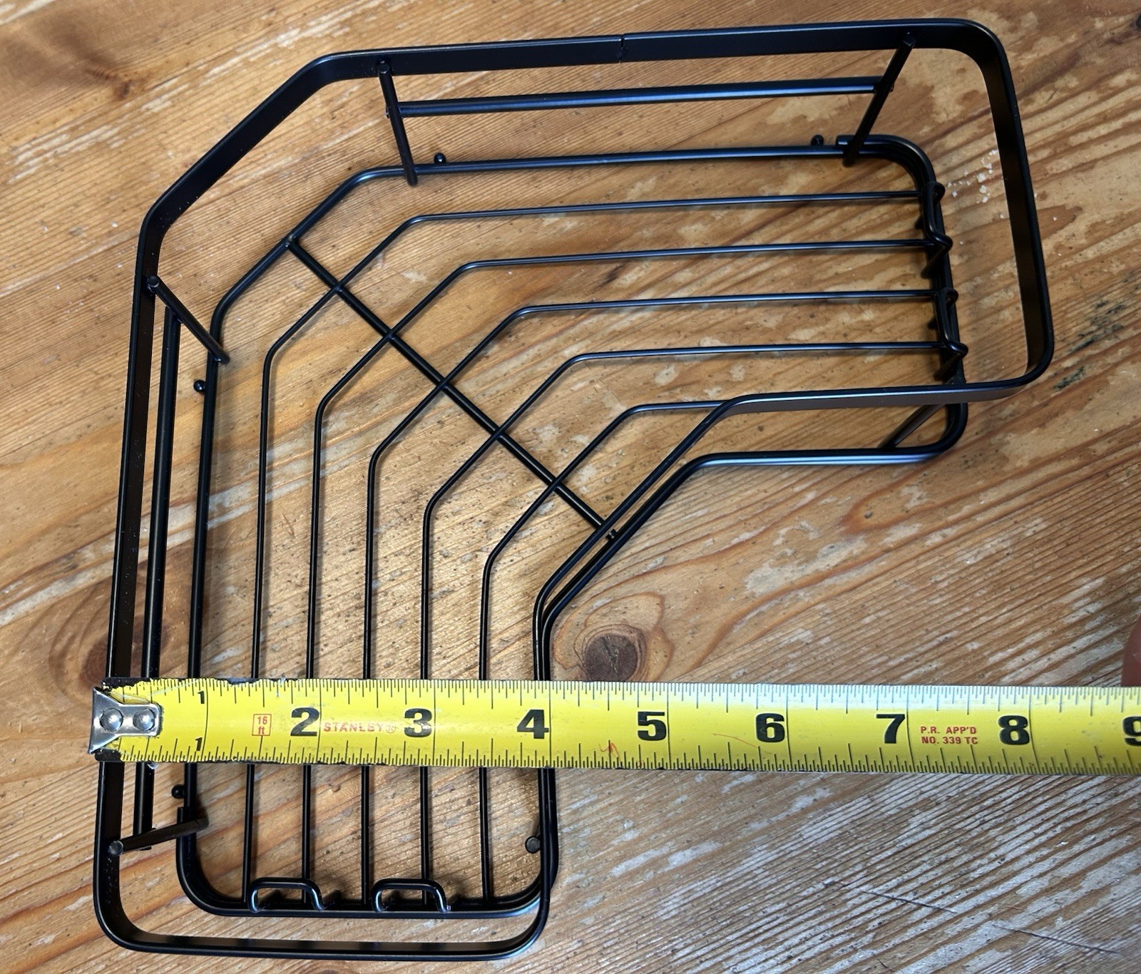 Corner Shower Shelf Bathroom Caddy Organizer Rack Matte Black Rust Resistant gallery