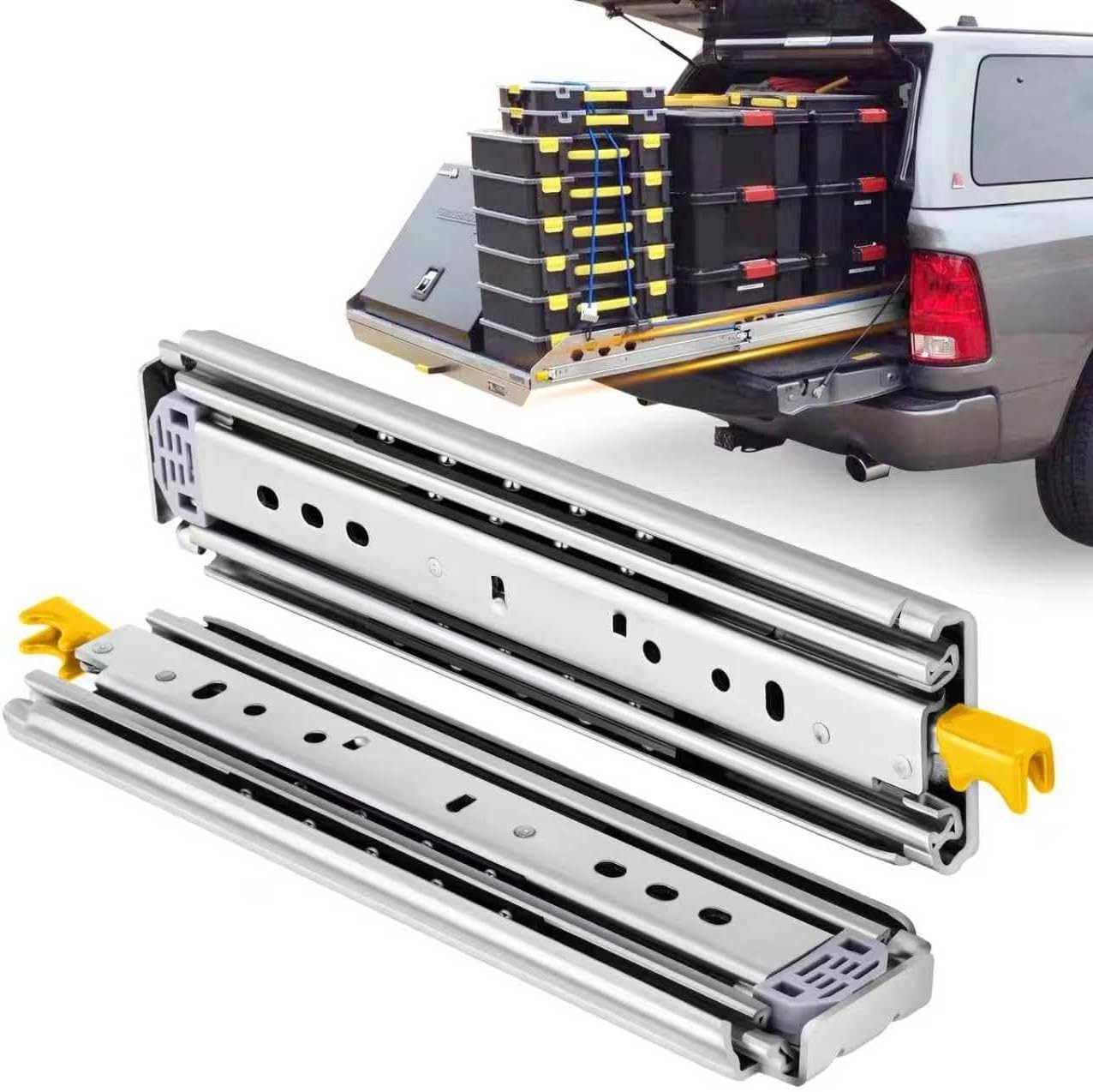 Heavy Duty Locking Drawer Slides 12-60 Inch, 500 Lbs Capacity, Full Extension gallery