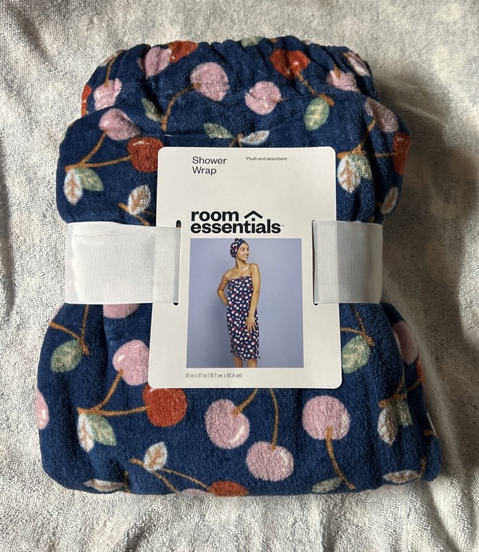 Room Essentials Shower Wrap Bath Wrap Terry Cloth Cotton Soft gallery