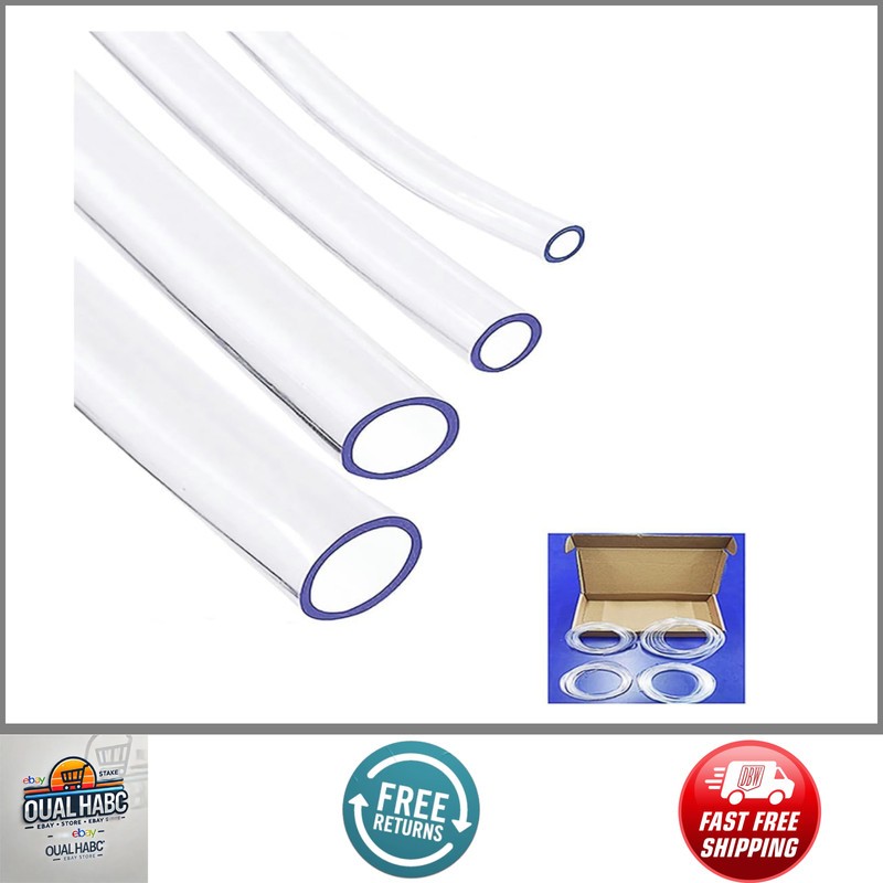 Clear Tubing Assortment 12M Flexible Plastic Tubes 2-5mm ID 1mm Thick BPA Free gallery