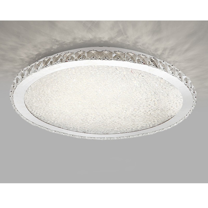 Crystal Round LED Ceiling Light Fixture Bedroom Modern Flush Mount Ceiling Lamp gallery