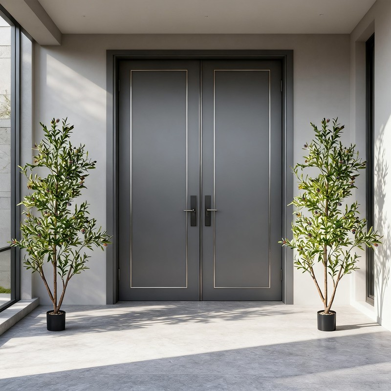 NOVAROOT 6FT Artificial Olive Trees Indoor with Moss and Planter Faux Fake Home gallery
