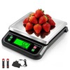 Large Digital Kitchen Scale 88lbs/40kg 6 Unit Stainless Steel Tare PCS LCD Grey gallery