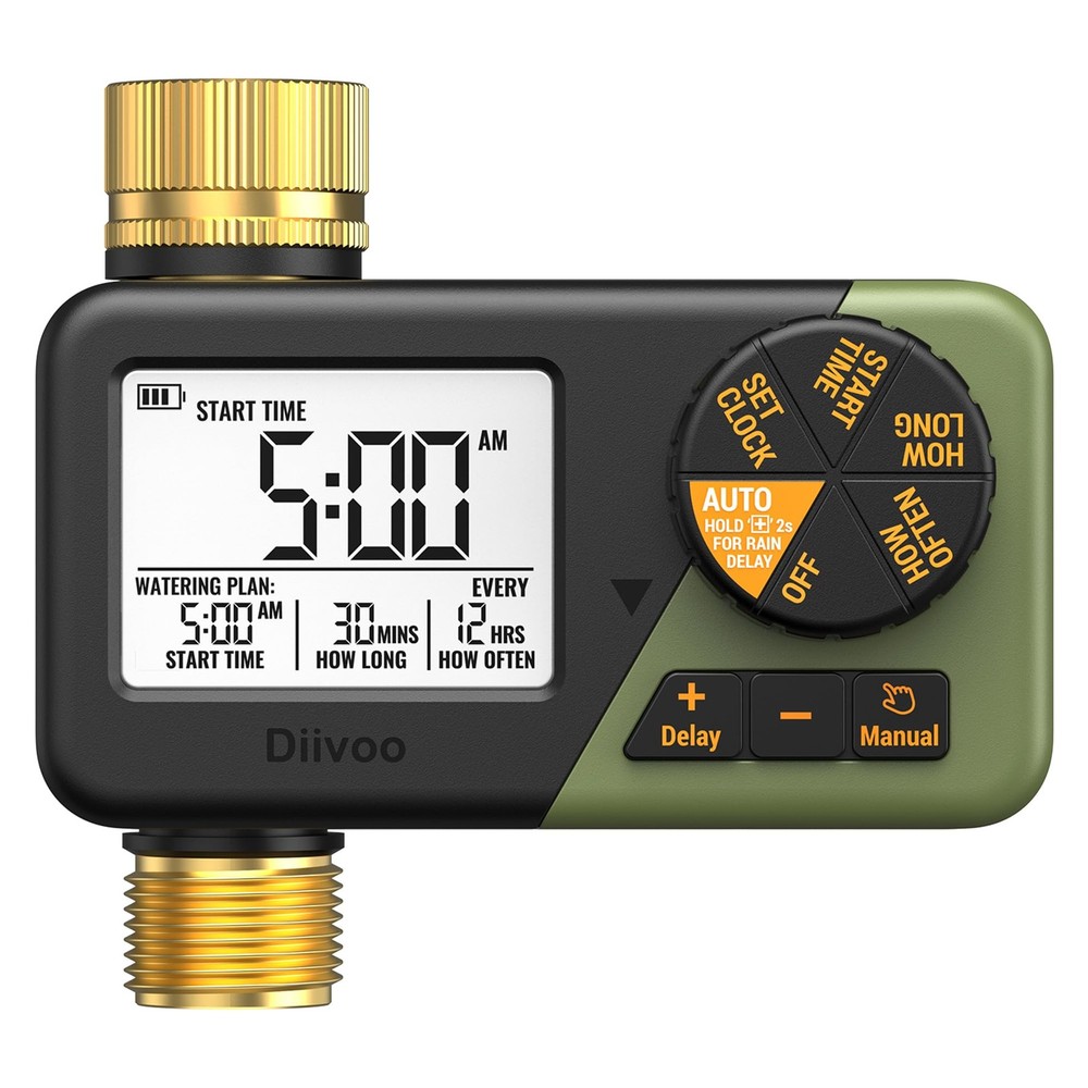 Brass Sprinkler Timer IP66 Waterproof Programmable Hose Timers for Watering with