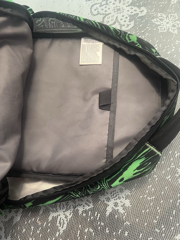 North Face Green Black Backpack 4