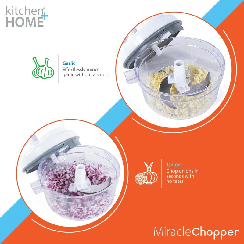 Miracle Chopper Manual Food Processor Salsa Maker, Blender, Slicer and Julienne gallery