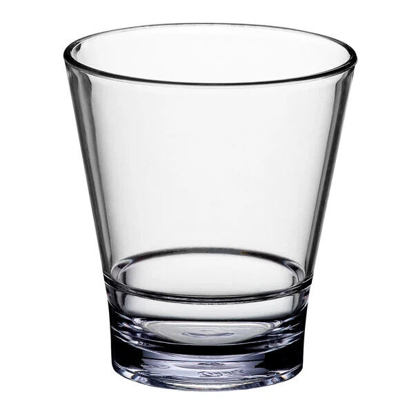 Choice SAN Plastic Double Rocks Old Fashioned Glass -24/Case (select size below) gallery