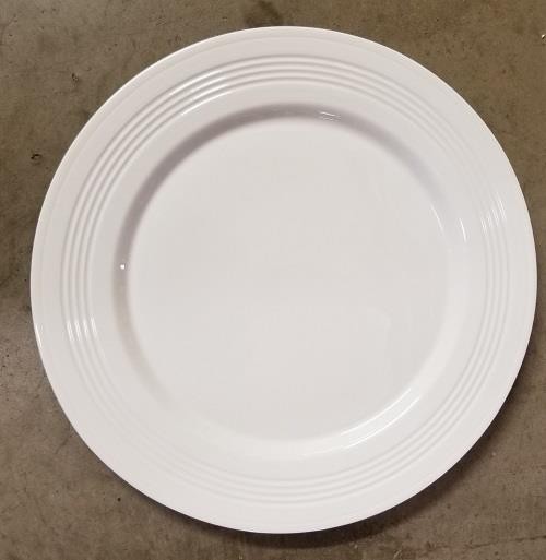 LENOX ~ TIN CAN ALLEY ROUND 14" Serving PLATTER Tray ~ White China NEW gallery