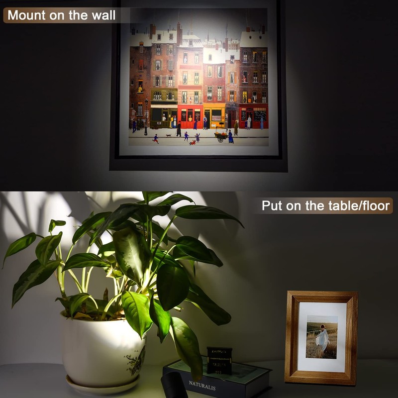 1 Pack Dimmable Spot Lights Indoor, Uplighting Indoor Spotlight with Timer an... gallery