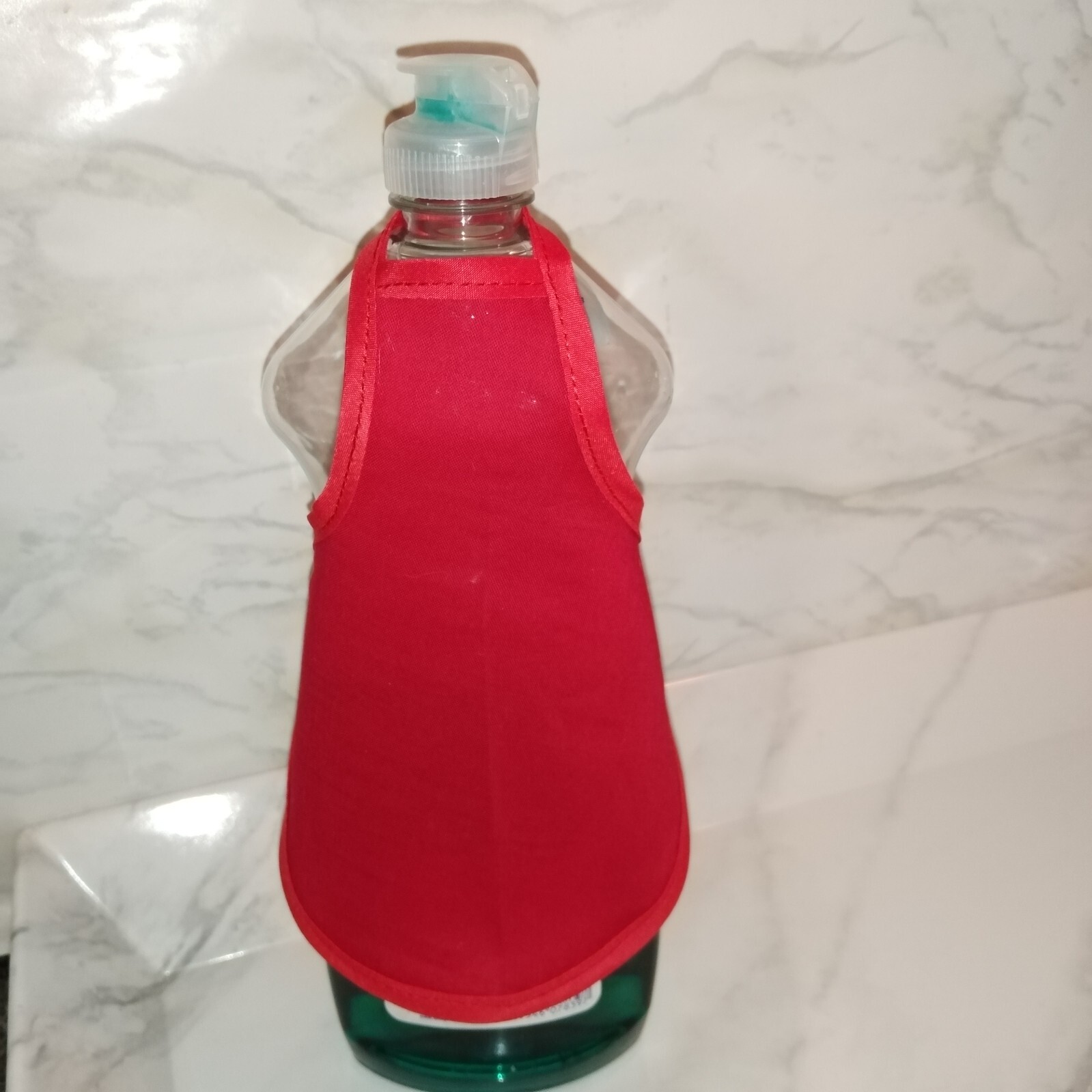 Solid Red / Solid Color Cotton Fabric- Decorative Soap Bottle Dish Apron 1PC gallery