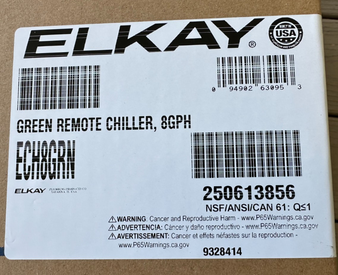 Elkay ECH8GRN - Remote Chiller Non-Filtered Refrigerated 8 GPH GreenSpec gallery