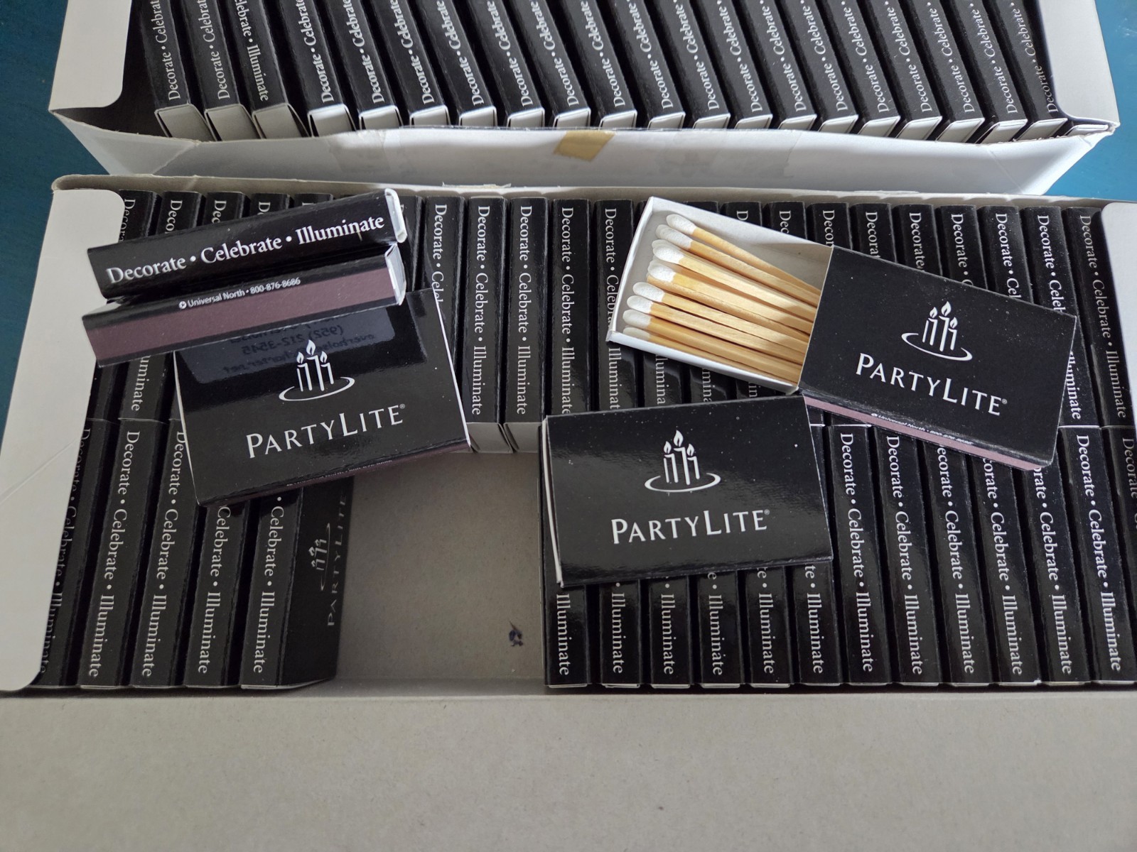 PartyLite Consultant Matchboxes ONE HUNDRED (100) Gifts-Prizes-Giveaways gallery