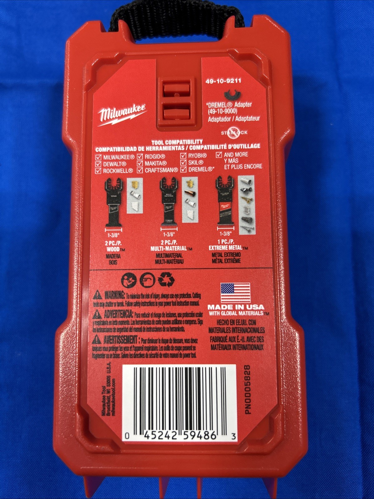 Milwaukee Open-Lok Oscillating Multi-Tool Blade Kit - 5 Pieces 49-10-9211 gallery