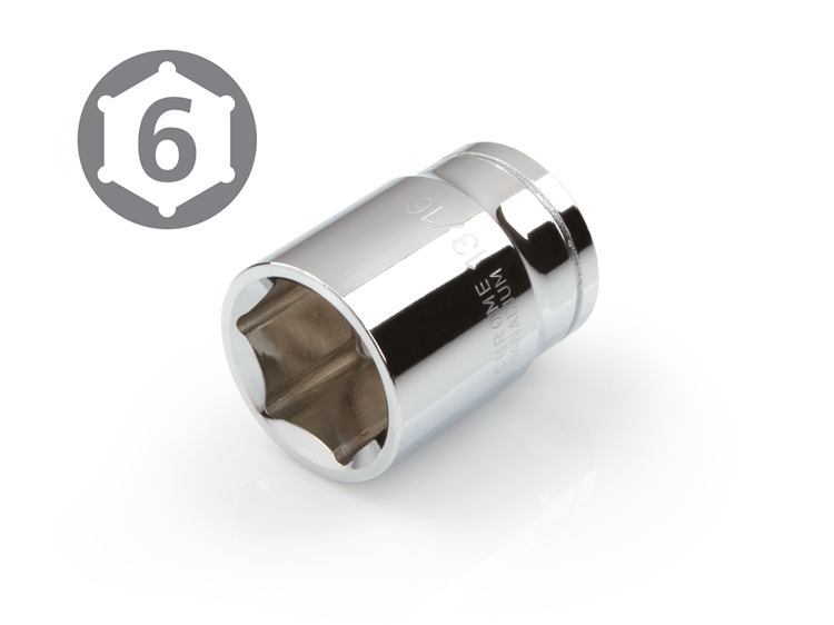 TEKTON 14280 1/2-Inch Drive by 13/16-Inch Shallow Socket, Cr-V, 6-Point gallery
