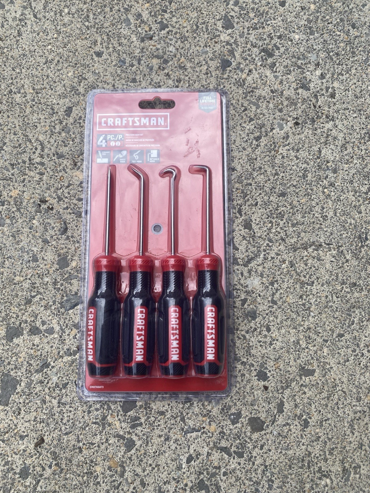 CRAFTSMAN 4 Piece Precision Hook Set straight, angle, full, & 90 degree LIFETIME gallery