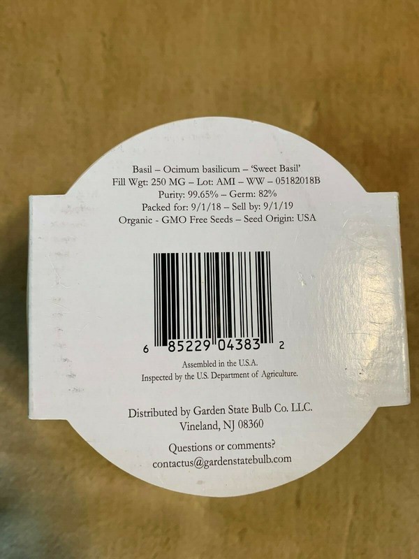Organic Basil Grow Kit (includes Clay Planter) gallery
