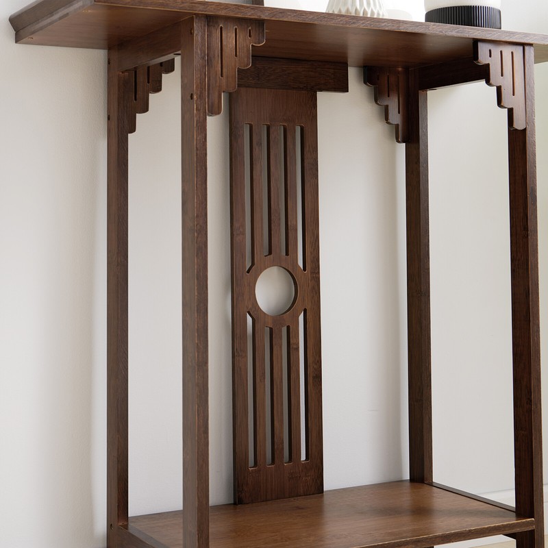 102*29*83cm Console Table Long Sofaside Table Plant Photo Display Storage gallery