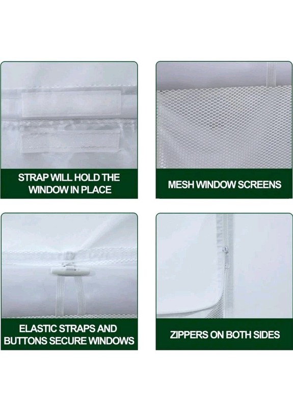 Zippered Walls For 10x20 Replace Canopy EurMax Sidewall Kit Four Walls Only gallery