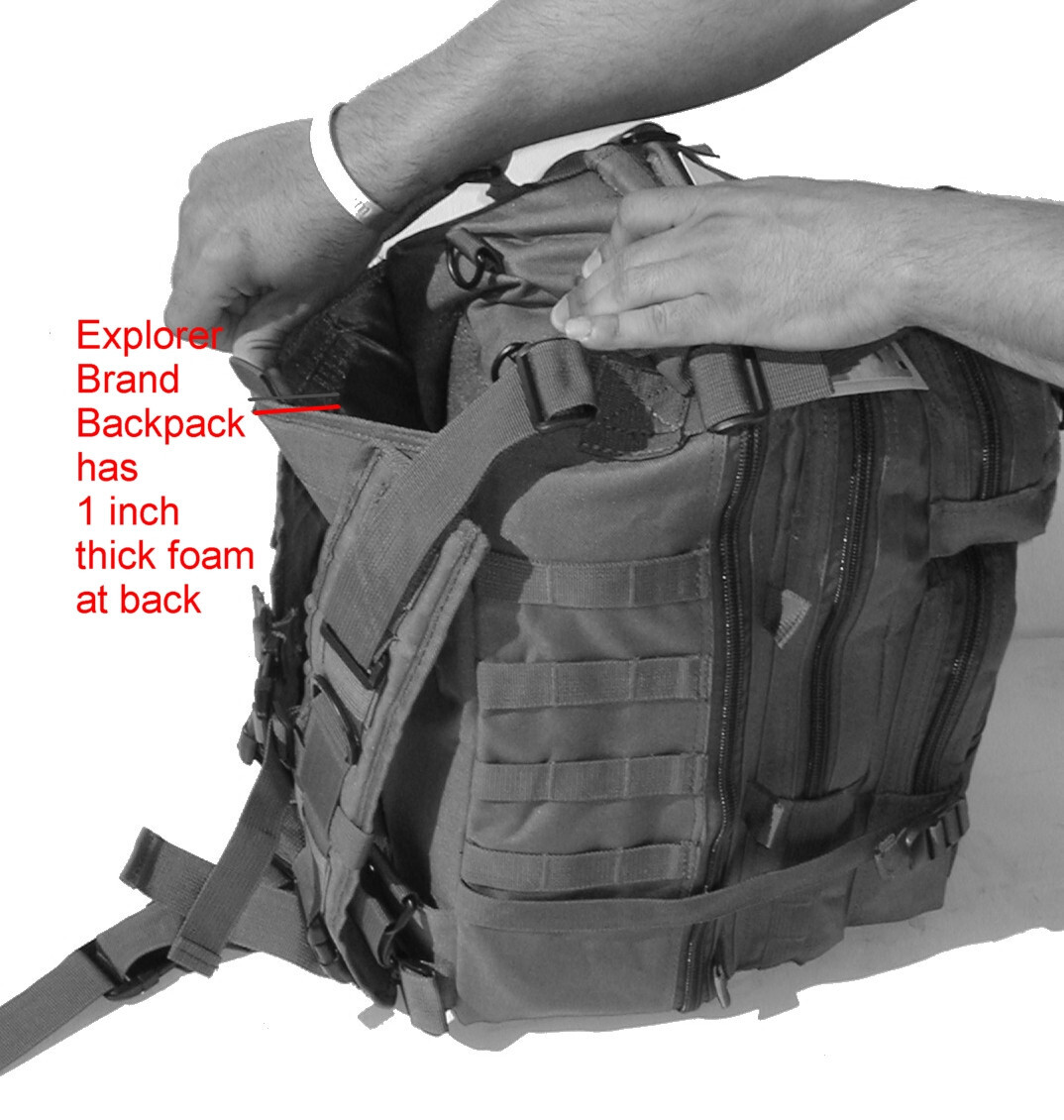 Explorer Black 72 Hour Combat Rucksack Backpack 4