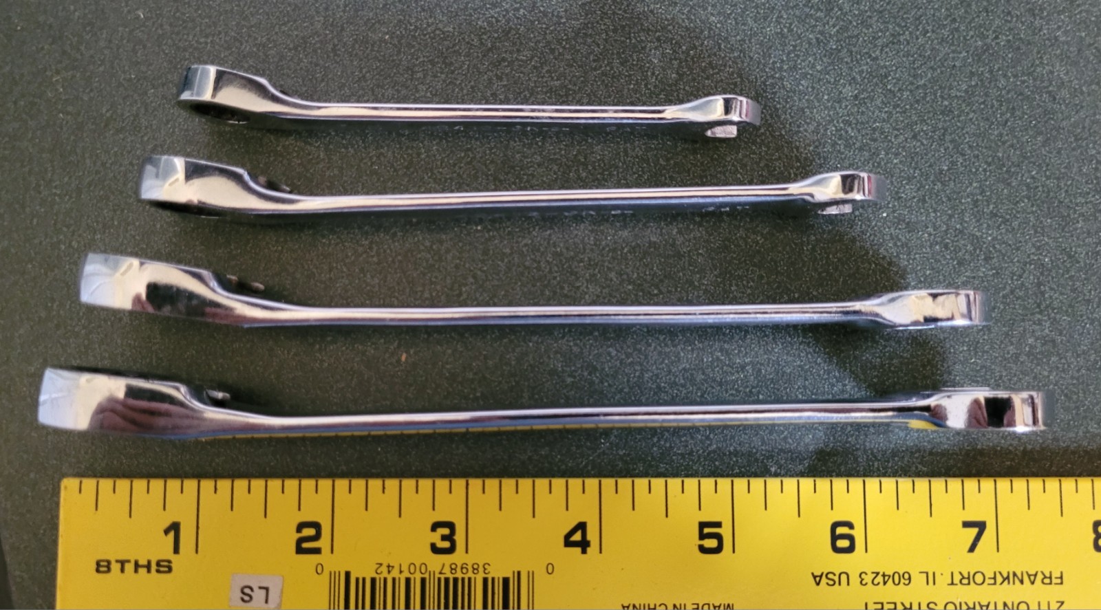 Craftsman GK Ratcheting Reversible Offset Combo Wrench Incomplete Set 4pc USA gallery