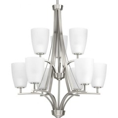 Progress Lighting 2 Tier 9 Light 26″ Wide Chandelier