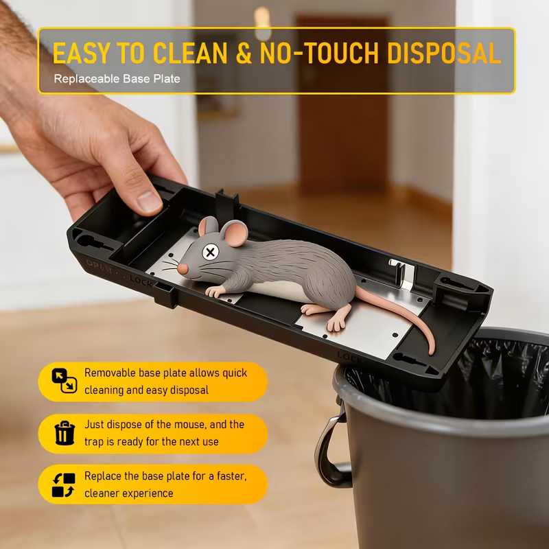 ELECTRIC MOUSE & RAT KILLER COMPACT ELECTRONIC PEST TRAP WITH ZAPPER FUNCTION US gallery