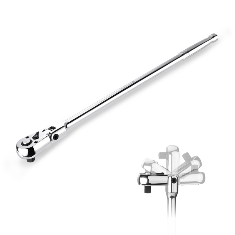 WORKPRO 3/8" Drive Extra Long Flex Head Ratchet 18" Ratchet Handle Quick Release gallery