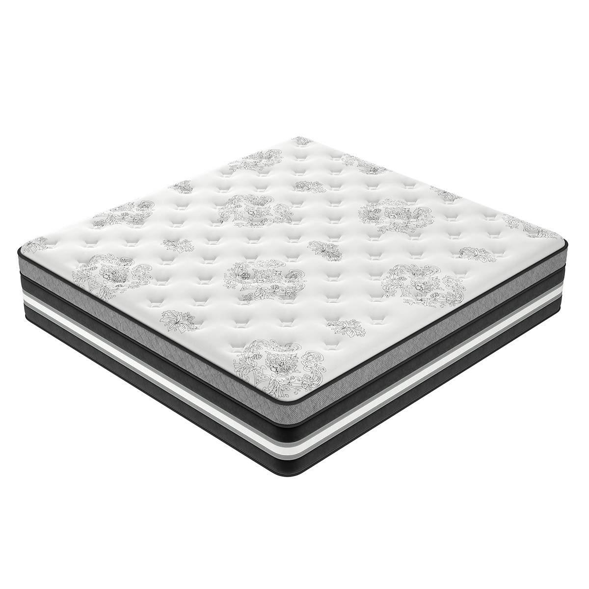 14" Queen Hybrid Mattress Pocket Spring Medium Firm Gel Memory Foam Bed in a Box gallery