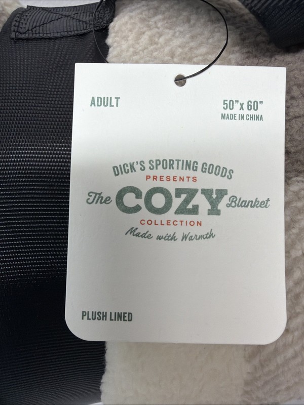 Dick's Sporting Goods Cozy Plush Lined Plaid Blanket 50x60 New gallery