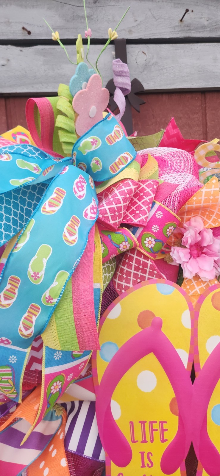 Summer Life Is Better In Flip Flops Handmade Wreath gallery