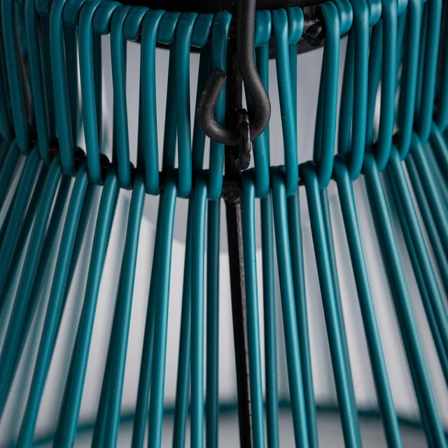 VivaTerra Lanterns - Large Solar Hanging Pendant Light - Teal Green gallery