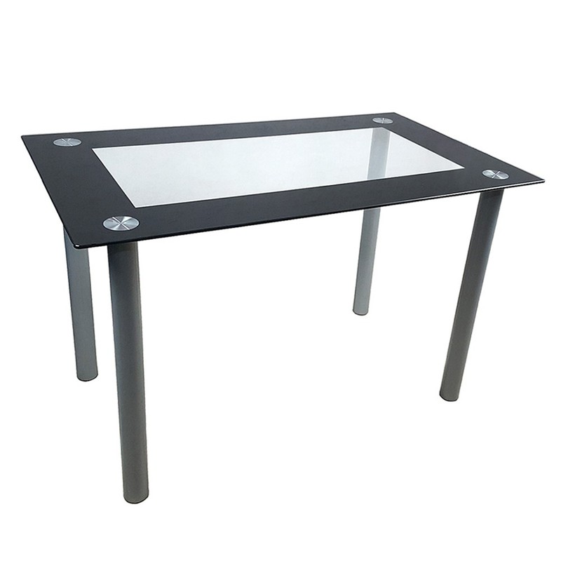 110cm Dining Table Tempered Glass Dining Table gallery
