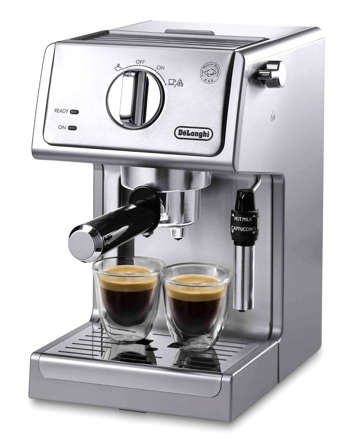 DeLonghi ECP3630 Manual Espresso Machine Cappuccino Maker Silver Stainless Steel gallery