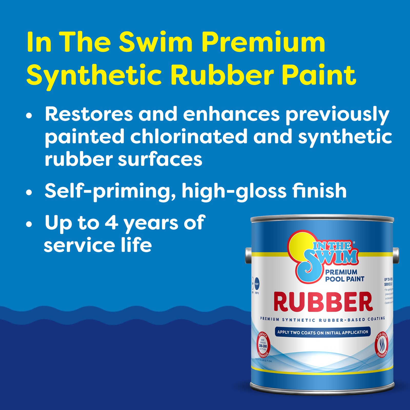 In The Swim Synthetic Rubber-Base Pool Paint gallery