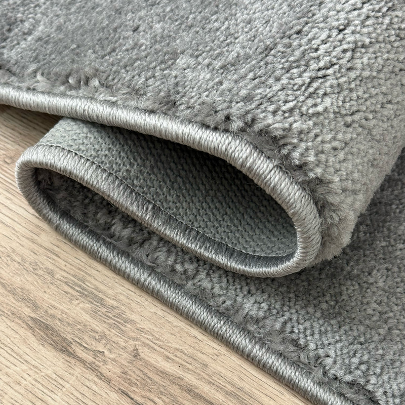 CUSTOM SIZE SOLID COLOR GREY LATEX BACKING RUNNER RUG 26"/30"/36" WIDE gallery