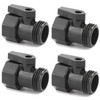 4 Pack 3/4" Garden Hose Shut Off Valve,1-Way Restricted-Flow Water Shut-Off, ... gallery