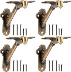 RealPlus Handrail Bracket, 3″ Staircase Hand Rail Brackets with Screws