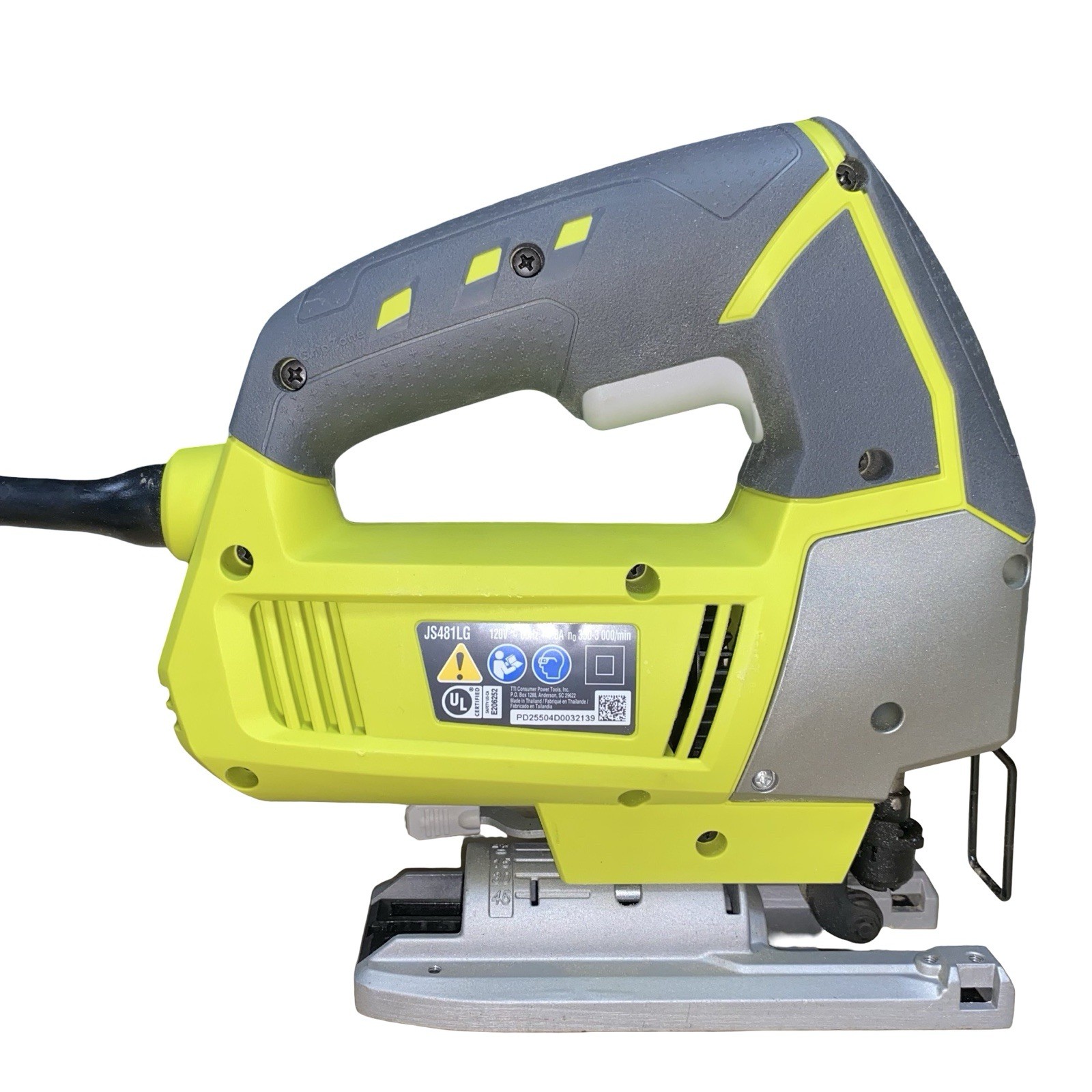 RYOBI 4.8 Amp Corded Electric Variable Speed Orbital Jig Saw JS481LG gallery