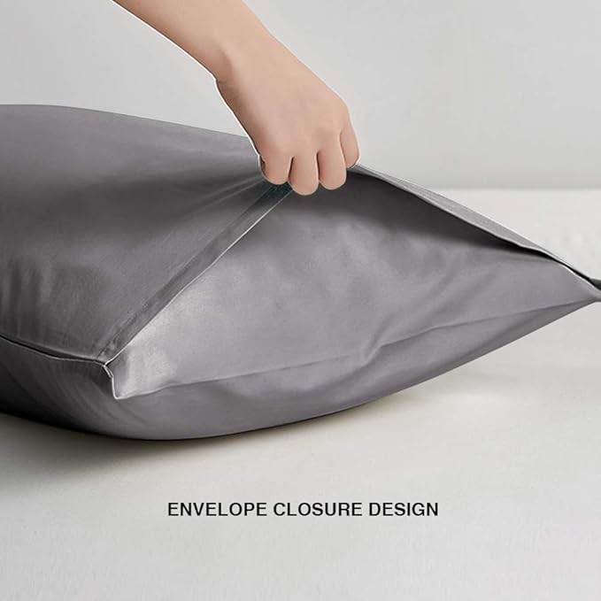 2 Pack Microfiber Pillowcases Ultra Soft Pillowcover Queen Size Skin-friendly gallery