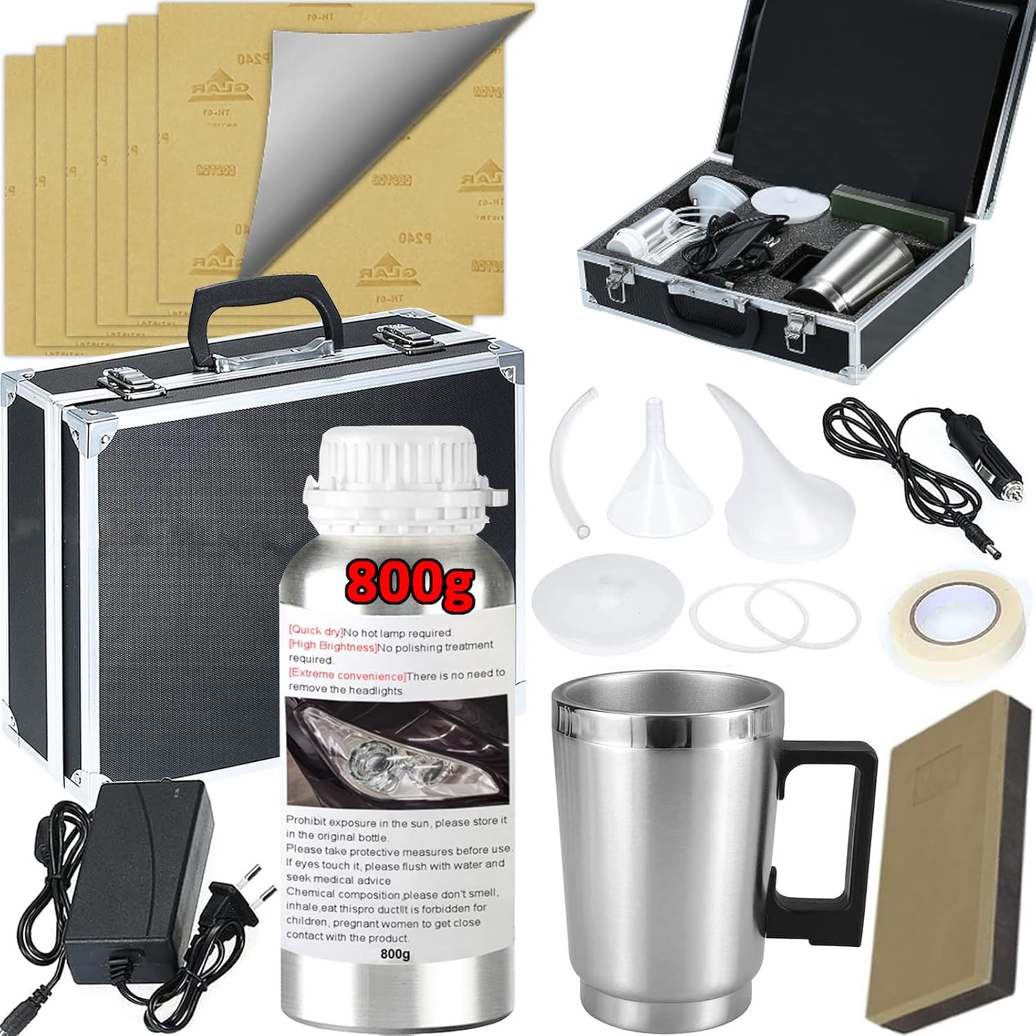 Headlight Restoration Kit, 800g Vapor Headlight Restoration Kit, Head Light Lens gallery