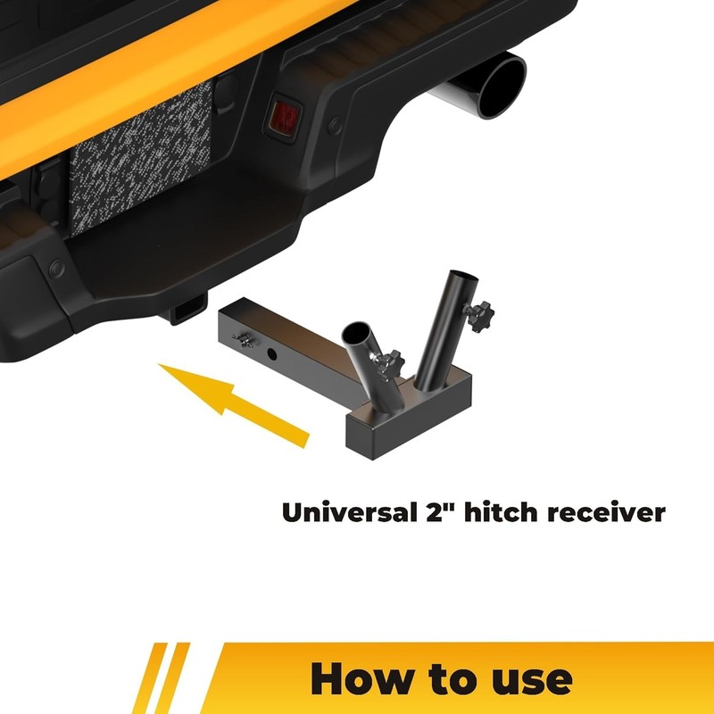 Secure Double Flagpole Mount for Vehicles gallery