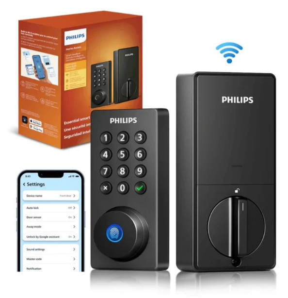 Philips 4200 WiFi Smart Deadbolt Door Lock Keyless / App / Finger Print / Keypad gallery