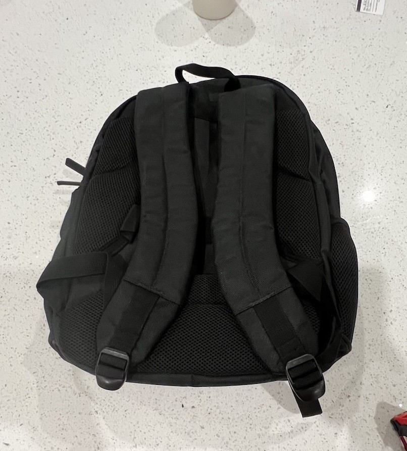 Nautica Logo Padded Back & Straps Polyester Backpack Black 5