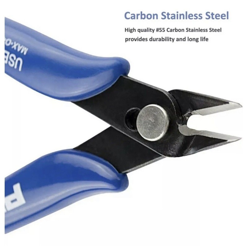 5 Pack 170 Flush Wire Cutter Blue Diagonal Cutting Pliers Side Cutter Nippers gallery