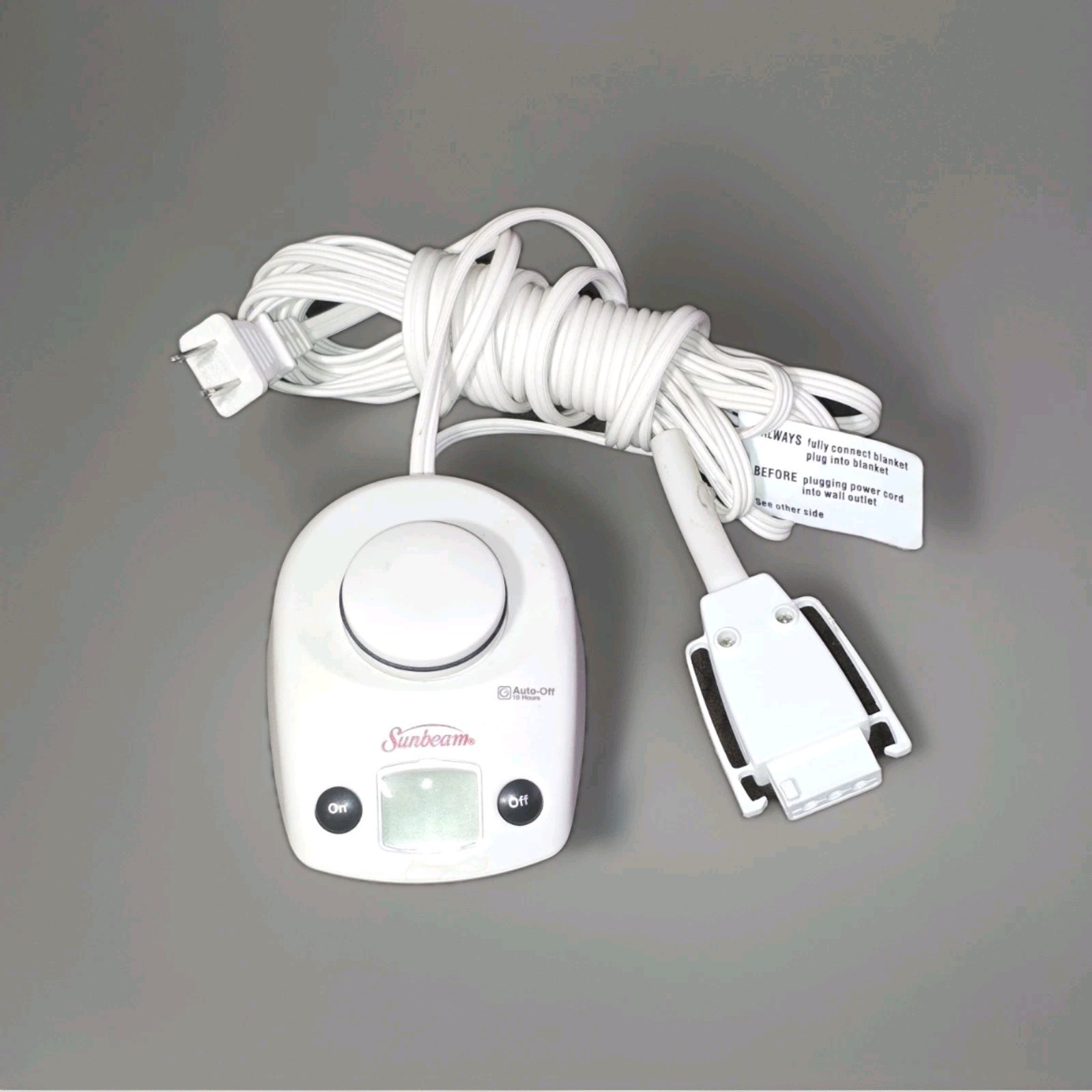 Sunbeam PAC-228 Electric Blanket Dual Control D85P 3 Prong 180W E23623 gallery