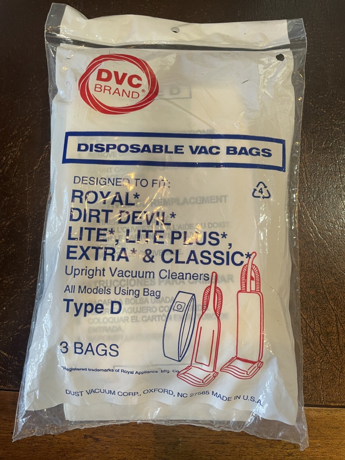 DVC Brand Type D Vacuum Bags 3PK gallery